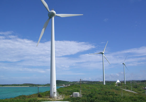 宮古島（西平安名埼）の風力発電