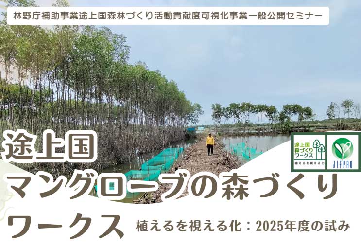 途上国マングローブの森づくりワークスー植えるを視える化